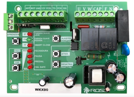 Central de Comando Rossi WKX90 – Placa Original para Motores de Portão
