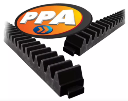 Gomo de Cremalheira 30cm Preto – Residencial PPA (Peça Original)